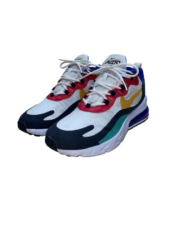 Nike Men’s White & Blue Multicolor Air Max 270 React Sneakers Size 8.5 main image 8